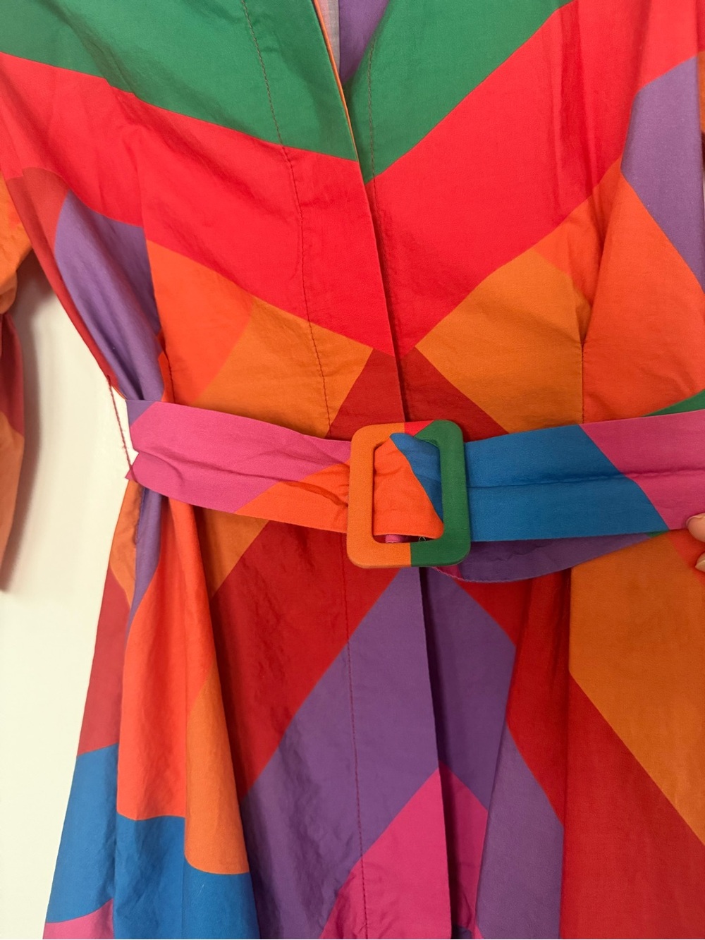 FARM Rio Bright Multicolor Chevron Mini Dress - Picture 2 of 7